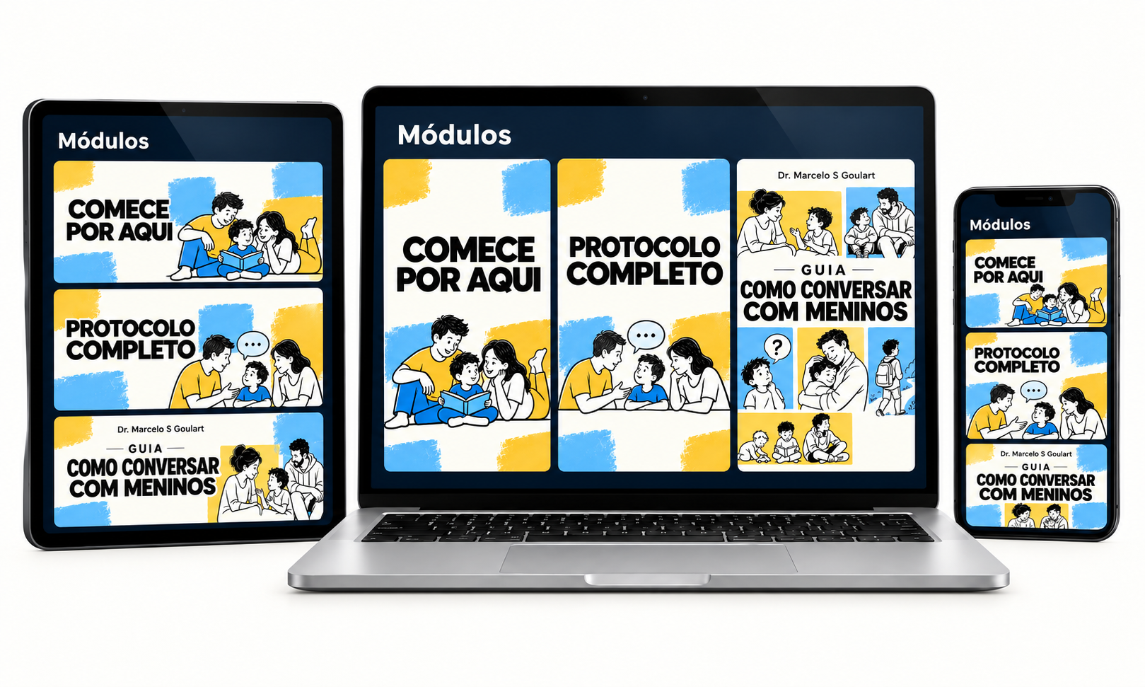 Protocolo aberto no computador, no tablet e no celular